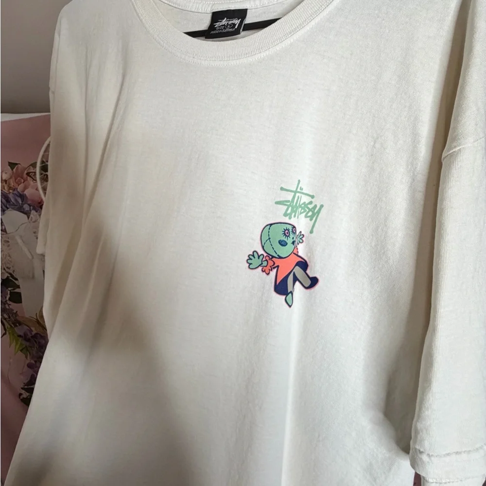 STUSSY DOLLIE PIGMENT DYED TEE NATURAL - LARGE NWOT Size Large - Picture 3 of 8